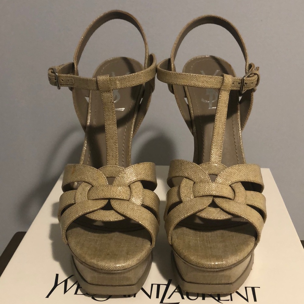 Yves Saint Laurent tribute sandal, Size 39.5